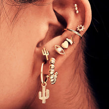 Load image into Gallery viewer, Bls-miracle 2019 New Boho Multi-Element Crystal Set Earring For Women Fashion Pendant Piercing Geometric Stud Earrings Jewelry