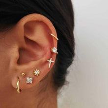 Load image into Gallery viewer, Bls-miracle 2019 New Boho Multi-Element Crystal Set Earring For Women Fashion Pendant Piercing Geometric Stud Earrings Jewelry