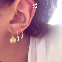 Load image into Gallery viewer, Bls-miracle 2019 New Boho Multi-Element Crystal Set Earring For Women Fashion Pendant Piercing Geometric Stud Earrings Jewelry