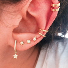 Load image into Gallery viewer, Bls-miracle 2019 New Boho Multi-Element Crystal Set Earring For Women Fashion Pendant Piercing Geometric Stud Earrings Jewelry