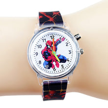 Load image into Gallery viewer, Princess Elsa Children Watches Kids Spiderman Colorful Light Source Boys Watch Girls Party Gift Clock Wrist Relogio Feminino