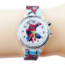 Load image into Gallery viewer, Princess Elsa Children Watches Kids Spiderman Colorful Light Source Boys Watch Girls Party Gift Clock Wrist Relogio Feminino