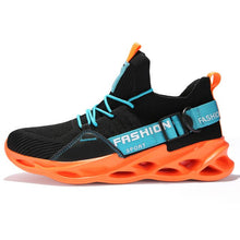 Load image into Gallery viewer, Personal lightweight knife-edge flying weaving running shoes shockproof breathable men's sports shoes walking fitness shoes