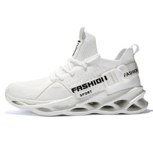 Load image into Gallery viewer, Personal lightweight knife-edge flying weaving running shoes shockproof breathable men's sports shoes walking fitness shoes