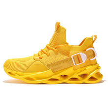 Load image into Gallery viewer, Personal lightweight knife-edge flying weaving running shoes shockproof breathable men's sports shoes walking fitness shoes