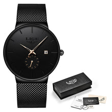 Load image into Gallery viewer, LIGE Mens Watches Top Luxury Brand Men Fashion Business Watch Casual Analog Quartz Wristwatch Waterproof Clock Relogio Masculino