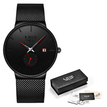 Load image into Gallery viewer, LIGE Mens Watches Top Luxury Brand Men Fashion Business Watch Casual Analog Quartz Wristwatch Waterproof Clock Relogio Masculino