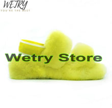 Load image into Gallery viewer, new women spring plush slippers 2020 ms flat bottom antiskid indoor all-around comfortable sandals outdoor leisure sandals