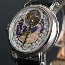 Load image into Gallery viewer, Real seagull Tourbillon Watch Men Mechanical Movement Luxury Brand Earth Dial Alligator Leather Men's Wristwatch Reloj Hombre