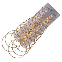 Load image into Gallery viewer, 12 Pairs Hoop Earrings Set Big Circle Earring Fashion Jewelry for Women Girls Steampunk Ear Clip korean Earrings 2019
