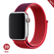 Load image into Gallery viewer, Band For Apple Watch Series 5 4 3 2 1 38MM 42MM watchband Breathable Nylon Strap Sport Loop for iwatch Bracelet 40MM 44MM