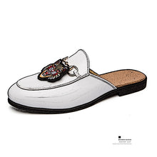 Load image into Gallery viewer, Heel-less men's shoes, baotou slippers, fashion shoes, embroidered men's shoes, winter shoes, warm men's shoes, novelty shoes, s