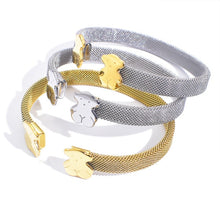 Load image into Gallery viewer, NEW TOUSES bear Jewelry Fashion Hot pendientes Alloy Letter Bracelet Chain Charm Bracelet Female Personality joyas anillo