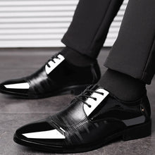 Load image into Gallery viewer, Pointed Toe Large Size 47 Mens Formal Shoes Casual Black Soft Bottom Men's Business Dress Shoes Comfortable Men's Leather Shoes