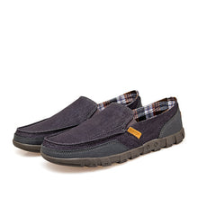 Load image into Gallery viewer, Men's new business casual tide shoes comfortable lined breathable canvas shoes business casual flat shoes large size