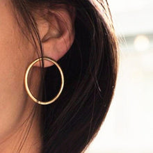 Load image into Gallery viewer, 2020 New Fashion Round Dangle Drop Korean Earrings For Women Geometric Round Heart Gold Earring Wedding Jewelry 8g
