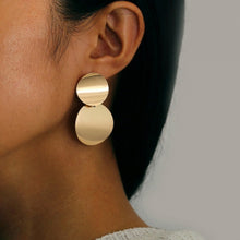 Load image into Gallery viewer, 2020 New Fashion Round Dangle Drop Korean Earrings For Women Geometric Round Heart Gold Earring Wedding Jewelry 8g