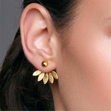 Load image into Gallery viewer, 2020 New Fashion Round Dangle Drop Korean Earrings For Women Geometric Round Heart Gold Earring Wedding Jewelry 8g