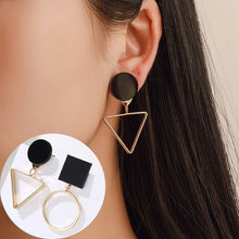 Load image into Gallery viewer, 2020 New Fashion Round Dangle Drop Korean Earrings For Women Geometric Round Heart Gold Earring Wedding Jewelry 8g