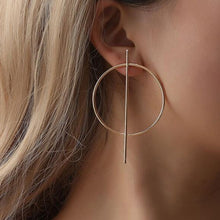 Load image into Gallery viewer, 2020 New Fashion Round Dangle Drop Korean Earrings For Women Geometric Round Heart Gold Earring Wedding Jewelry 8g