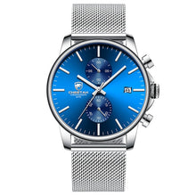Load image into Gallery viewer, Men Watch New CHEETAH Top Brand Stainless Steel Waterproof Chronograph Watches Mens Business Blue Quartz Wristwatch reloj hombre