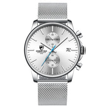 Load image into Gallery viewer, Men Watch New CHEETAH Top Brand Stainless Steel Waterproof Chronograph Watches Mens Business Blue Quartz Wristwatch reloj hombre