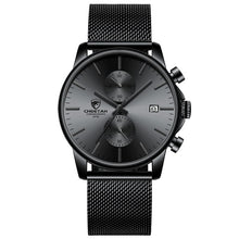 Load image into Gallery viewer, Men Watch New CHEETAH Top Brand Stainless Steel Waterproof Chronograph Watches Mens Business Blue Quartz Wristwatch reloj hombre