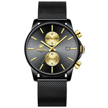 Load image into Gallery viewer, Men Watch New CHEETAH Top Brand Stainless Steel Waterproof Chronograph Watches Mens Business Blue Quartz Wristwatch reloj hombre