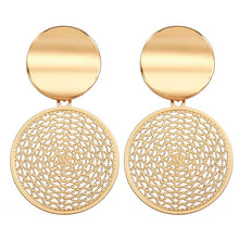 Load image into Gallery viewer, 17KM Statement Big Oversize Stud Earrings For Women Brincos Gold Female Earring 2020 Korean Fashion Wedding Jewelry Gift