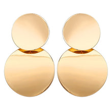 Load image into Gallery viewer, 17KM Statement Big Oversize Stud Earrings For Women Brincos Gold Female Earring 2020 Korean Fashion Wedding Jewelry Gift