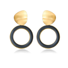 Load image into Gallery viewer, 17KM Statement Big Oversize Stud Earrings For Women Brincos Gold Female Earring 2020 Korean Fashion Wedding Jewelry Gift