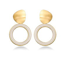 Load image into Gallery viewer, 17KM Statement Big Oversize Stud Earrings For Women Brincos Gold Female Earring 2020 Korean Fashion Wedding Jewelry Gift