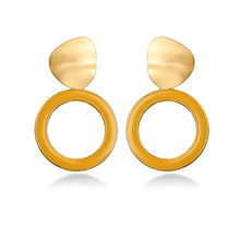 Load image into Gallery viewer, 17KM Statement Big Oversize Stud Earrings For Women Brincos Gold Female Earring 2020 Korean Fashion Wedding Jewelry Gift