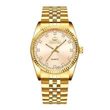 Load image into Gallery viewer, CHENXI Luxury Couple Watch Golden Fashion Stainless Steel Lovers Watch Quartz Wrist Watches For Women &amp; Men Analog Wristwatch