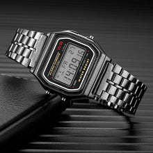 Load image into Gallery viewer, Luxury Women's Rose Gold Stainless Steel Watches Women Fashion LED Digital Clock Casual Ladies Electronic Watch Reloj Mujer 2019