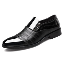 Load image into Gallery viewer, Classic Business Men's Dress Shoes Fashion Elegant Formal  Wedding Shoes Men Slip on Office Oxford Shoes for Men Black