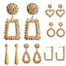 Load image into Gallery viewer, Women Earrings Girls Exaggerated Modern Fashion Drop Hanging Dangle Earring Jewelry Vintage Trend Pendant Geometric