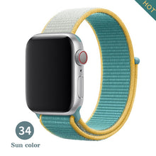 Load image into Gallery viewer, Band For Apple Watch Series 5 4 3 2 1 38MM 42MM watchband Breathable Nylon Strap Sport Loop for iwatch Bracelet 40MM 44MM
