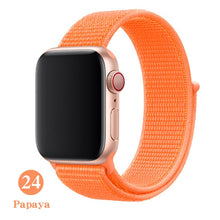 Load image into Gallery viewer, Band For Apple Watch Series 5 4 3 2 1 38MM 42MM watchband Breathable Nylon Strap Sport Loop for iwatch Bracelet 40MM 44MM