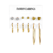 Load image into Gallery viewer, 2020 Bohemian Leopard Acrylic Pearl Earrings Set for Women Fashion Geometry Tassel Handmade Earrings Jewelry Gift Set