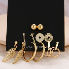 Load image into Gallery viewer, 2020 Bohemian Leopard Acrylic Pearl Earrings Set for Women Fashion Geometry Tassel Handmade Earrings Jewelry Gift Set