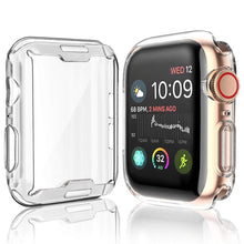 Load image into Gallery viewer, Watch Cover Case for Apple Watch 54 3 2 1 42MM 38MM Soft 360 Slim Clear TPU Screen cases for iWatch series 4/3/2/1 44MM 40MM
