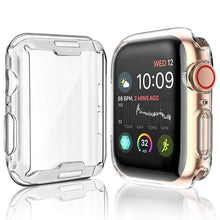 Load image into Gallery viewer, Watch Cover Case for Apple Watch 54 3 2 1 42MM 38MM Soft 360 Slim Clear TPU Screen cases for iWatch series 4/3/2/1 44MM 40MM