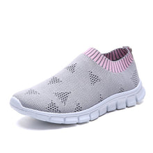 Load image into Gallery viewer, Rimocy Plus Size 43 Breathable Mesh Platform Sneakers Women Slip on Soft Ladies Casual Running Shoes Woman Knit Sock Shoes Flats