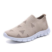 Load image into Gallery viewer, Rimocy Plus Size 43 Breathable Mesh Platform Sneakers Women Slip on Soft Ladies Casual Running Shoes Woman Knit Sock Shoes Flats