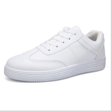 Load image into Gallery viewer, Men Sneakers Soft Leather Casual Shoes Flat Fashion Brand Sneakers Men's White Shoes Black Flats