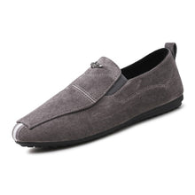 Load image into Gallery viewer, Men's loafers genuine leather men's casual shoes platform loafers walking shoes moccasin breathable non-slip black driving shoes