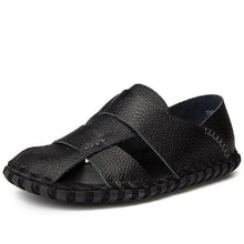 Load image into Gallery viewer, 2020 Fashion Summer Sandals Men's Casual Pu Leather Fat Men House Shoes Non-slip Shoes Vintage Classic Male Casual F327