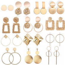 Load image into Gallery viewer, Fashion Statement Earrings 2019 Big Geometric Round Earrings For Women Hanging Dangle Earrings Drop Earing Modern Female Jewelry