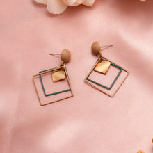 Load image into Gallery viewer, X&amp;P New Fashion Round Dangle Drop Korean Earrings For Women Geometric Round Heart Gold Earring Wedding 2020 kolczyki Jewelry